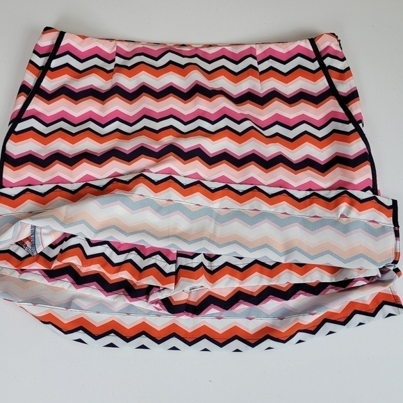 Golftini Multi Color Performance Stretch Screwball Pickleball Skirt/Skort Sz 6 L - Picture 4 of 14